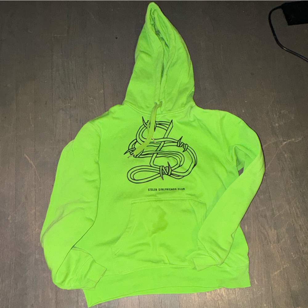 STOLEN GIRLFRIENDS CLUB HOODIE SIZE MEDIUM LIGHT STAIN